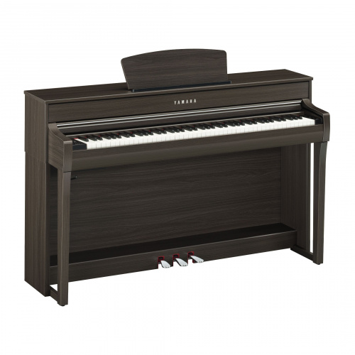 YAMAHA CLP-735DW клавинова 88кл.,клавиатура GT-S/256 полиф./38тембров/2х30вт/USB,цвет-тёмный орех