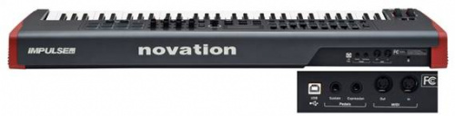 NOVATION Impulse 61 миди-клавиатура, 61 клавиша, 8 пэдов, Pitch/Mod контроллеры, питание по USB фото 6