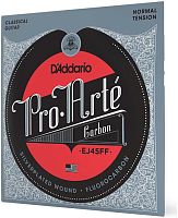 D'Addario EJ45FF струны для классической гитары,карбон, среднее натяжение