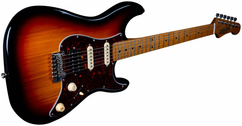 JET JS-400 SB электрогитара, Stratocaster, корпус липа, 22 лада, HSS, tremolo, цвет SB фото 4