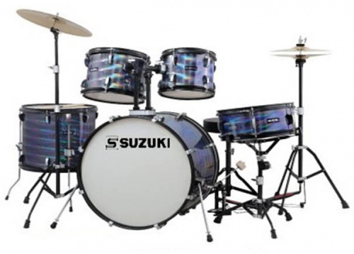 Suzuki SDS-306C BK барабанная установка (14"12"14"16"22") цвет черный, стул