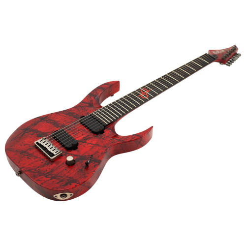 Solar Guitars A2.7 Canibalismo+ 7-струнная электрогитара, цвет красный фото 2