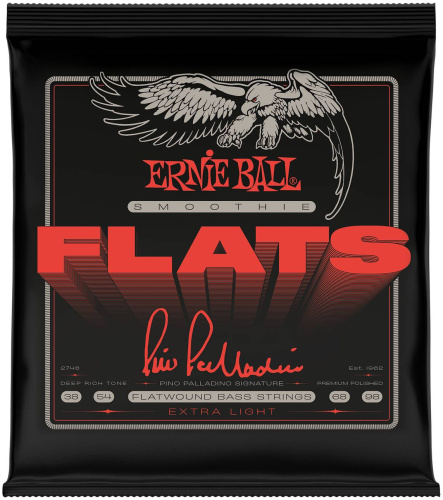 ERNIE BALL 2748 Pino Palladino Smoothie Flats Extra Light 38-98 Струны для бас-гитары