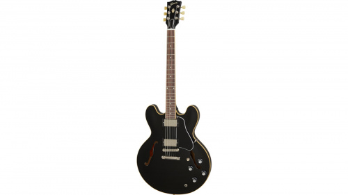 GIBSON ES-335 Vintage Ebony полуакустическая гитара, цвет черный, в комплекте кейс