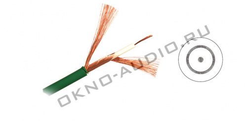 Mogami 2964-05 инструментальный/COAX кабель 75 Om, 4,8 мм зелёный