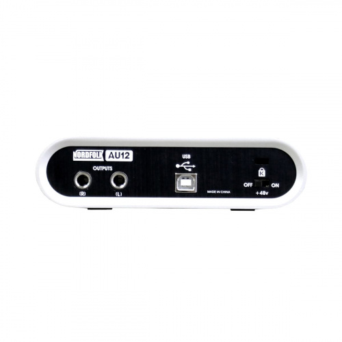 NordFolk AU12 аудиоинтерфейс USB, 2 входа, +48V, выход на наушники, 24, bit 96kHz фото 3