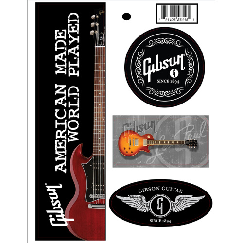 Gibson Logo Stickers наклейки фото 3
