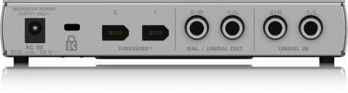 Behringer FCA202 внешний звуковой интерфейс Firewire фото 4