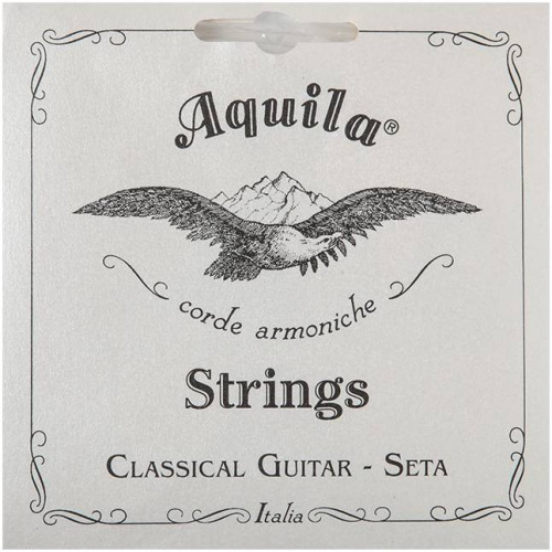 AQUILA SETA 800 74C басовые струны для классической гитары, 3 струны в комплекте, шелк, серебр фото 2