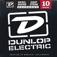 Dunlop DEN1074 струны для 8- струнной электрогитары никель 10-74