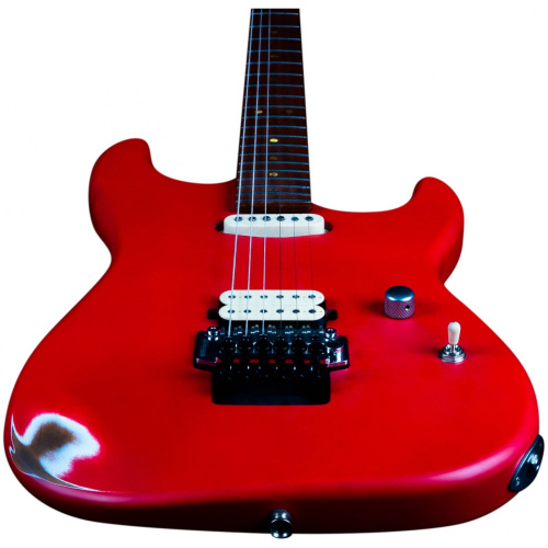 JET JS-850 Relic FR электрогитара, Stratocaster, корпус ольха, 22 лада, HS, цвет Relic FR, красный фото 13