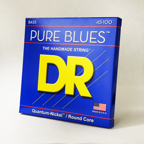 DR PB-45/100 PURE BLUES Quantum Nickel струны для 4-струнной бас-гитары никель 45 100 фото 3
