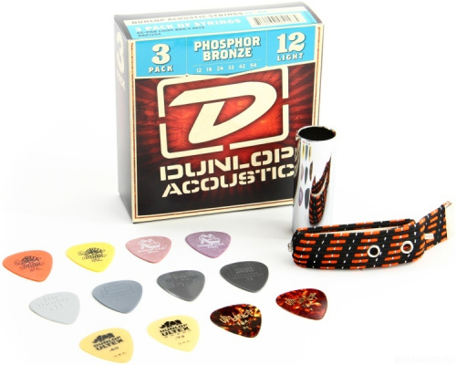 DUNLOP GA24 Acoustic GIG Pack набор аксессуаров для акустической гитары фото 5