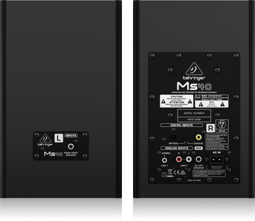 Behringer MS40 - Активные 2-полосные студийные мониторы, 2 x 20 Вт, цена за пару фото 4