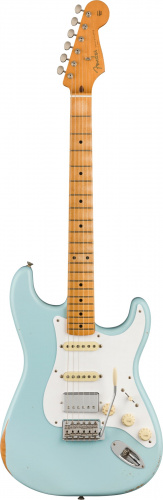 FENDER VINTERA '50s Stratocaster HSS ROADWORN MN Sonic Blue электрогитара, цвет голубой, чехол в комплекте