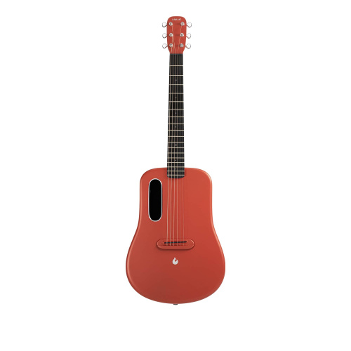 LAVA ME 3 36' Red электроакустическая гитара со звукоснимателем и встроенными эффектами, материал: карбон, чехол Space Bag в ком фото 2