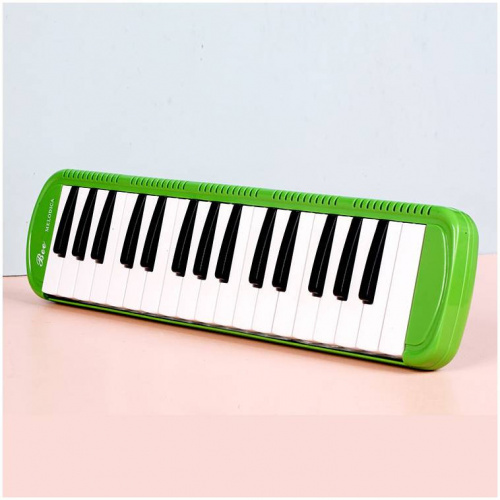 BEE BM-32K E мелодика духовая клавишная 32 клавиши, цвет зеленый, мягкий чехол фото 5