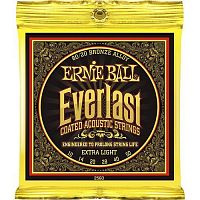 Ernie Ball 2560 струны для акуст.гитары Everlast 80/20 Bronze Extra Light (10-14-20w-28-40-50)