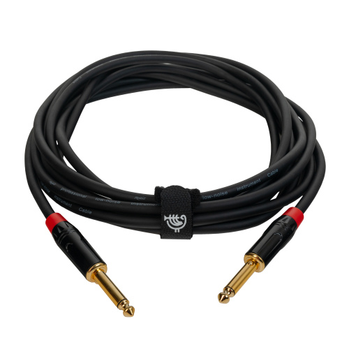 ROCKDALE IC070-5M инструментальный кабель, позолоченные металлические разъемы mono jack, цвет черный, 5 метров фото 4