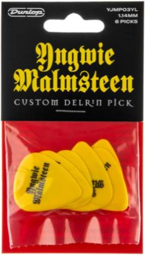 Dunlop YJMP03YL Malmsteen Custom Delrin 6Pack медиаторы, толщина 1,14 мм, 6 шт. фото 2