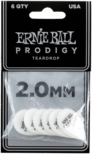 Ernie Ball 9336 Компл.медиаторов. Prodigy/2mm/Белые/6шт/цена за комплект фото 2