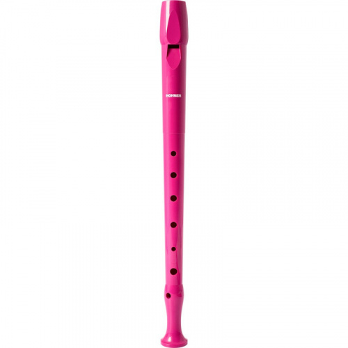 HOHNER B95084PI Блокфлейта сопрано, немецкая система, пластик, 1 часть, цвет розовый
