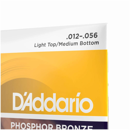 D'Addario EJ19 струны для ак. гитары фосфор/бронза, bluegrass, 12-56 фото 3