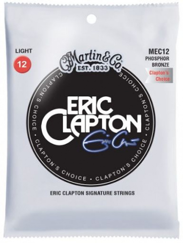 Martin 41MEC12 струны для акустической гитары Eric Clapton 12-54, фосфор/бронза