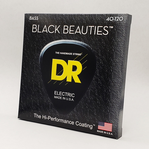 DR BKB5-40 BLACK BEAUTIES струны для 5-струнной бас-гитары чёрное покрытие нержавеющая сталь фото 2