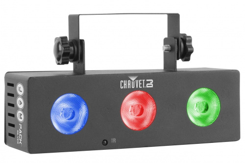 CHAUVET-DJ JAM Pack Silver В комплект входит многолучевой эффект, прибор 2в1 стробоскоп-ультрафиолет, ИК-пульт IRC-6, трехлучевой прибор направленного фото 2