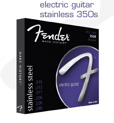 FENDER STRINGS NEW STAINLESS 350R STNLS STL BALL END 10-46 струны для электрогитары, стальные