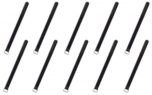 Rockboard CABLE TIES 300 B липучки для проводов (10 шт.), черная, medium