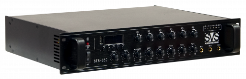 SVS Audiotechnik STA-350 Радиоузел 6 зон, 70/100 В (4, 8, 16 Ом), усилитель мощности 350 Вт фото 4