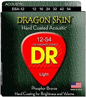 DR DSA-12 серия Gragon Skin для акустич. гитары с покрытием К3, Clear Coated, Light (12-54)