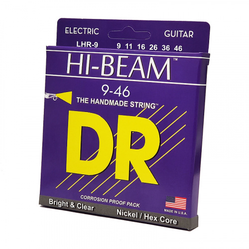 DR LHR-9/46 HI-BEAM струны для электрогитары 9 46 фото 2