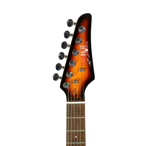REDHILL STM100/VS эл. гитара уменьш., Superstrat, 600мм, H+H, 1V/1T/5P, тополь+клен, цвет санберс фото 4