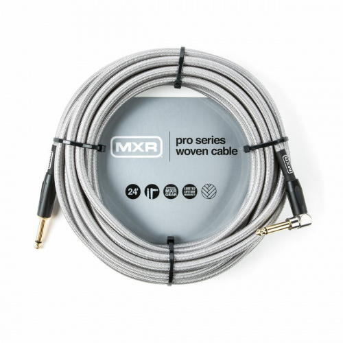 MXR Pro Series Woven DCIW24R инструментальный кабель, 7,2 м, прямой и угловой