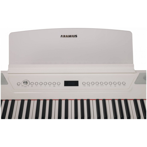 ARAMIUS API-130 MWH пианино цифр. компактное, молоточковая мех., корпус пластик, цвет белый фото 3