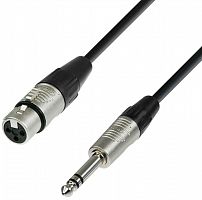 ADAM HALL K4 BFV 0150 микрофонный кабель XLR(F)-6,3 Jack stereo, REAN, 1,5м