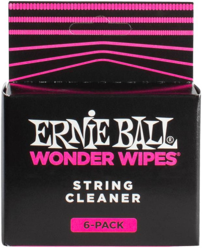 Ernie Ball 4277 средство для чистки струн (салфетки), упаковка 6шт.