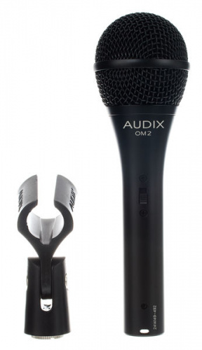 Audix OM2S Вокальный динамический микрофон с кнопкой отключения, гиперкардиоида фото 4