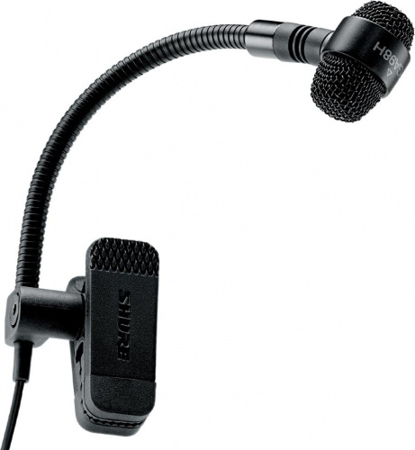 SHURE BLX14E/P98H M17 радиосистема с инструментальным микрофоном PGA98H для духовых музыкальных инструментов, 662-686 МГц, встроенные антенны. Черный фото 2