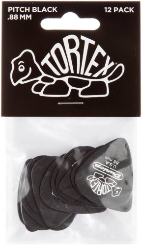 Dunlop Tortex Pitch Black Standard 488P088 12Pack медиаторы, толщина 0.88 мм, 12 шт. фото 3