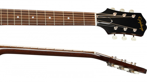 EPIPHONE J-45 EC Aged Vintage Sunburst электроакустическая гитара, цвет санбёрст фото 5