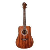 ROCKDALE Aurora D6 Satin All-Mahogany акустическая гитара дредноут, цвет натуральный, сатиновое покрытие
