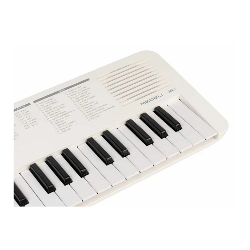 Medeli MK1 WH синтезатор, 37 клавиш, 32 полифония, 100 тембров, 100 стилей, вес 1,05 кг фото 3