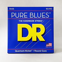 DR PB-50 PURE BLUES Quantum Nickel струны для 4-струнной бас-гитары никель 50 110
