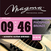 Magma Strings GA100PB Струны для акустической гитары Серия: Phosphor Bronze Калибр: 9-11-16-26-3