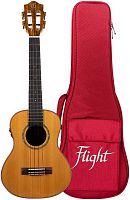 FLIGHT DIANA TE SOUNDWAVE укулеле со звукоснимателем, тенор, SOLID TOP кедр, орех, чехол