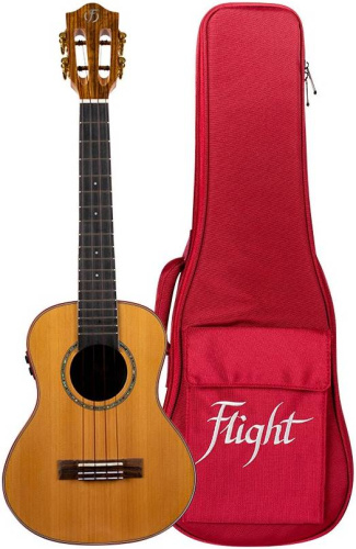 FLIGHT DIANA TE SOUNDWAVE укулеле со звукоснимателем, тенор, SOLID TOP кедр, орех, чехол